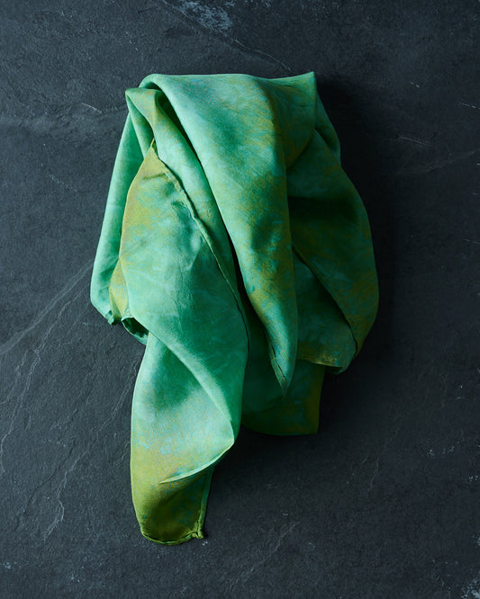 Spring Greens Silk Scarves
