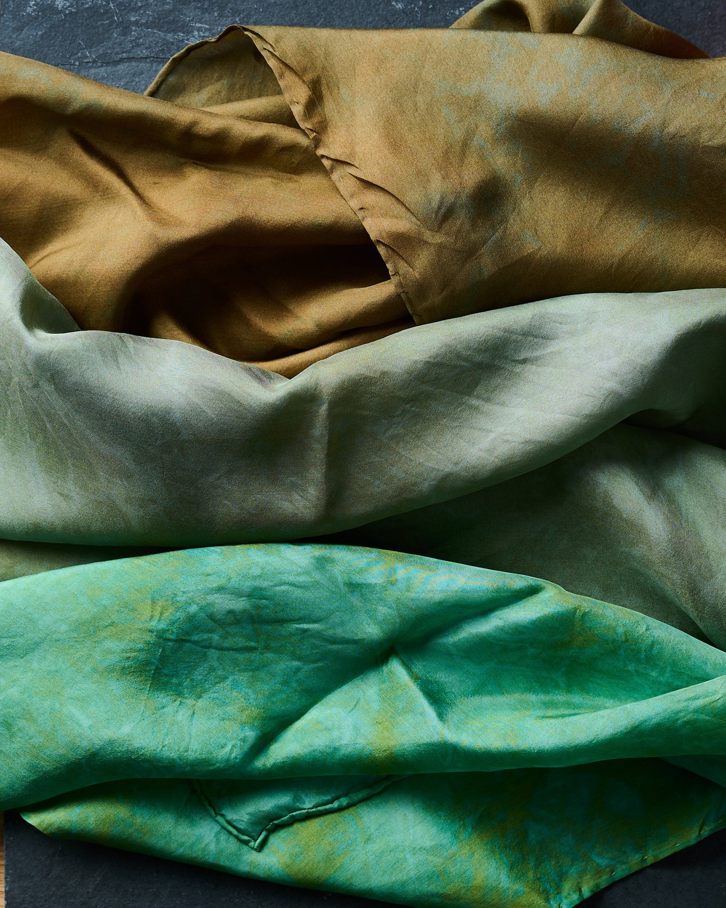Garden Green Silk Scarves
