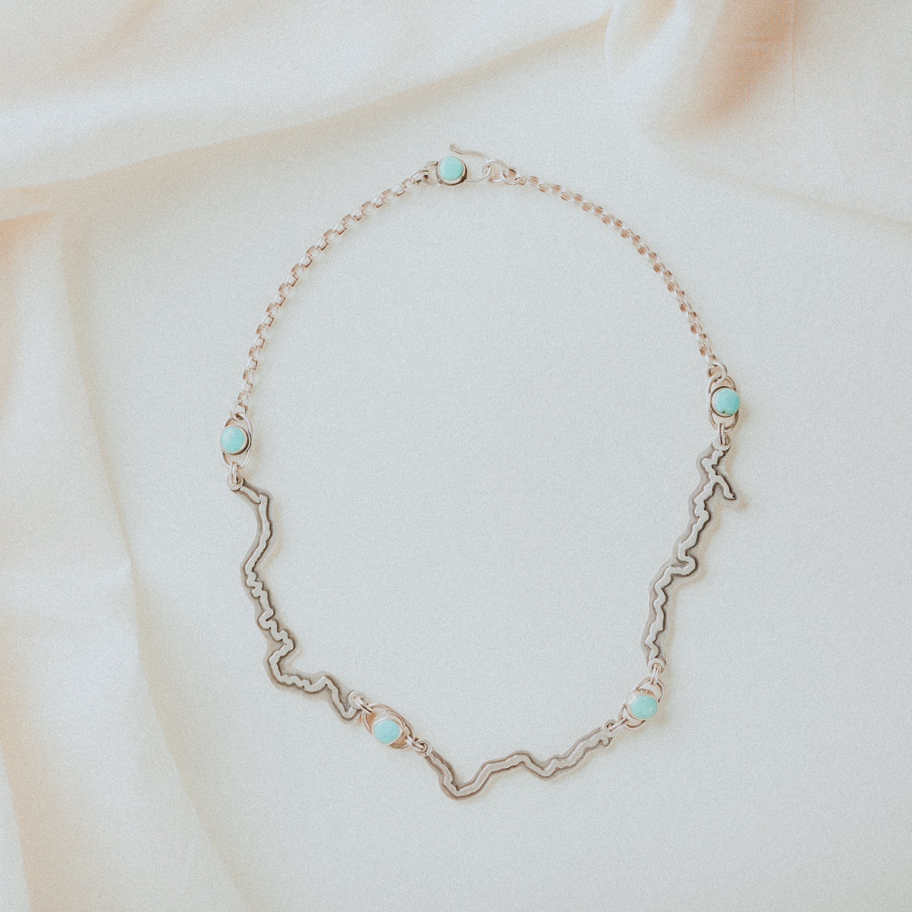 Blackfoot River Necklace with American Mined Turquoise