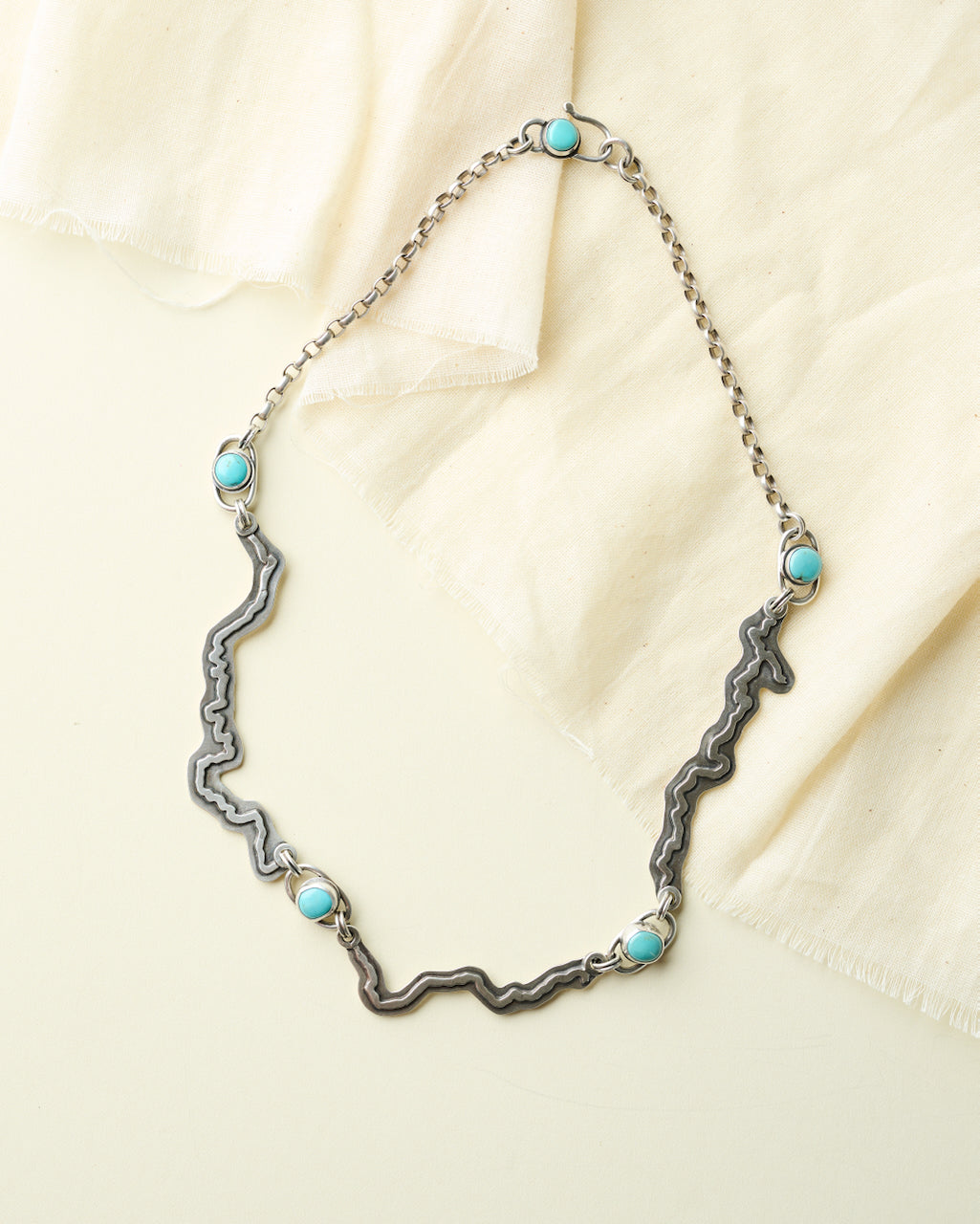 Blackfoot River Necklace with American Mined Turquoise