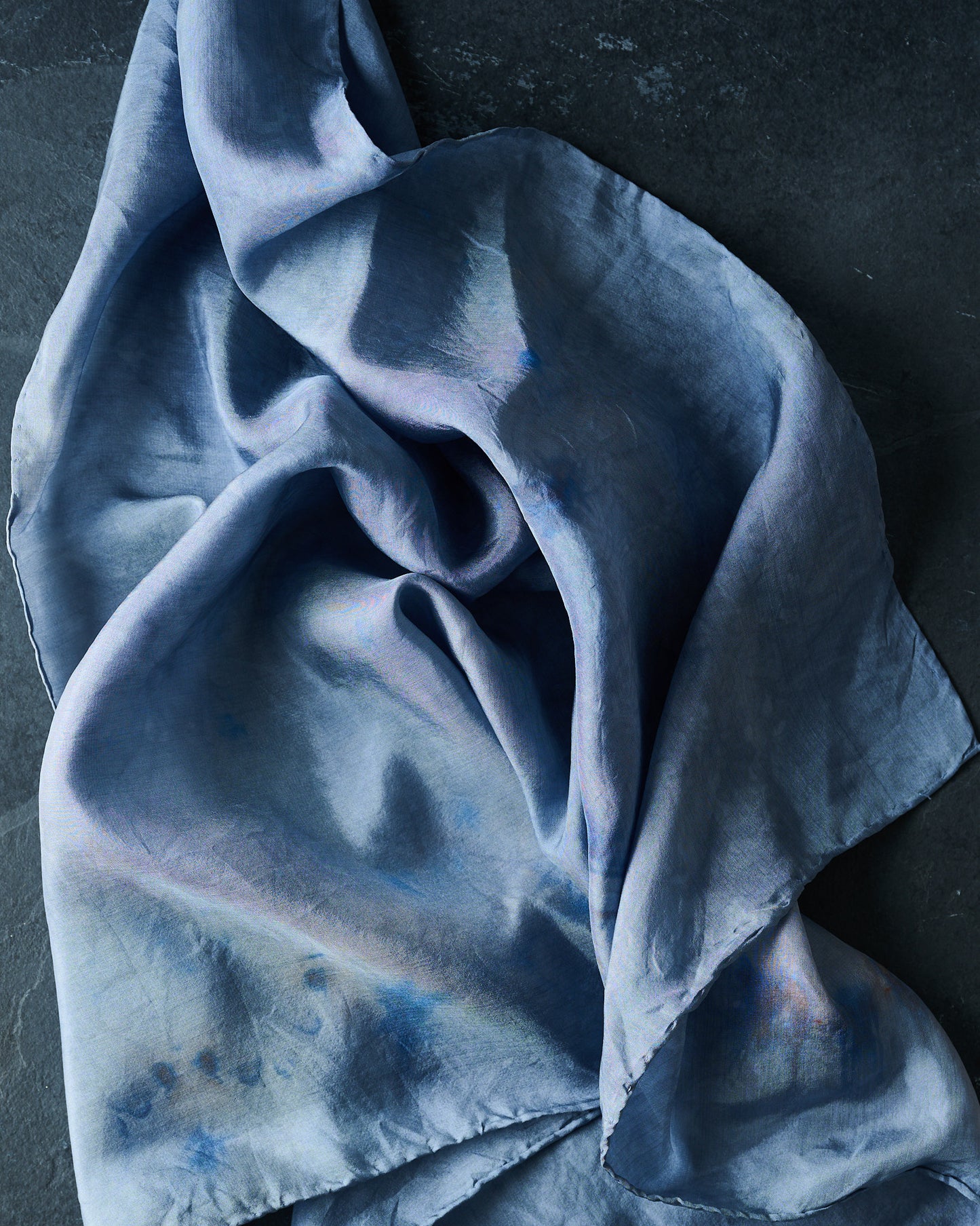 Heron Blue Silk Scarves