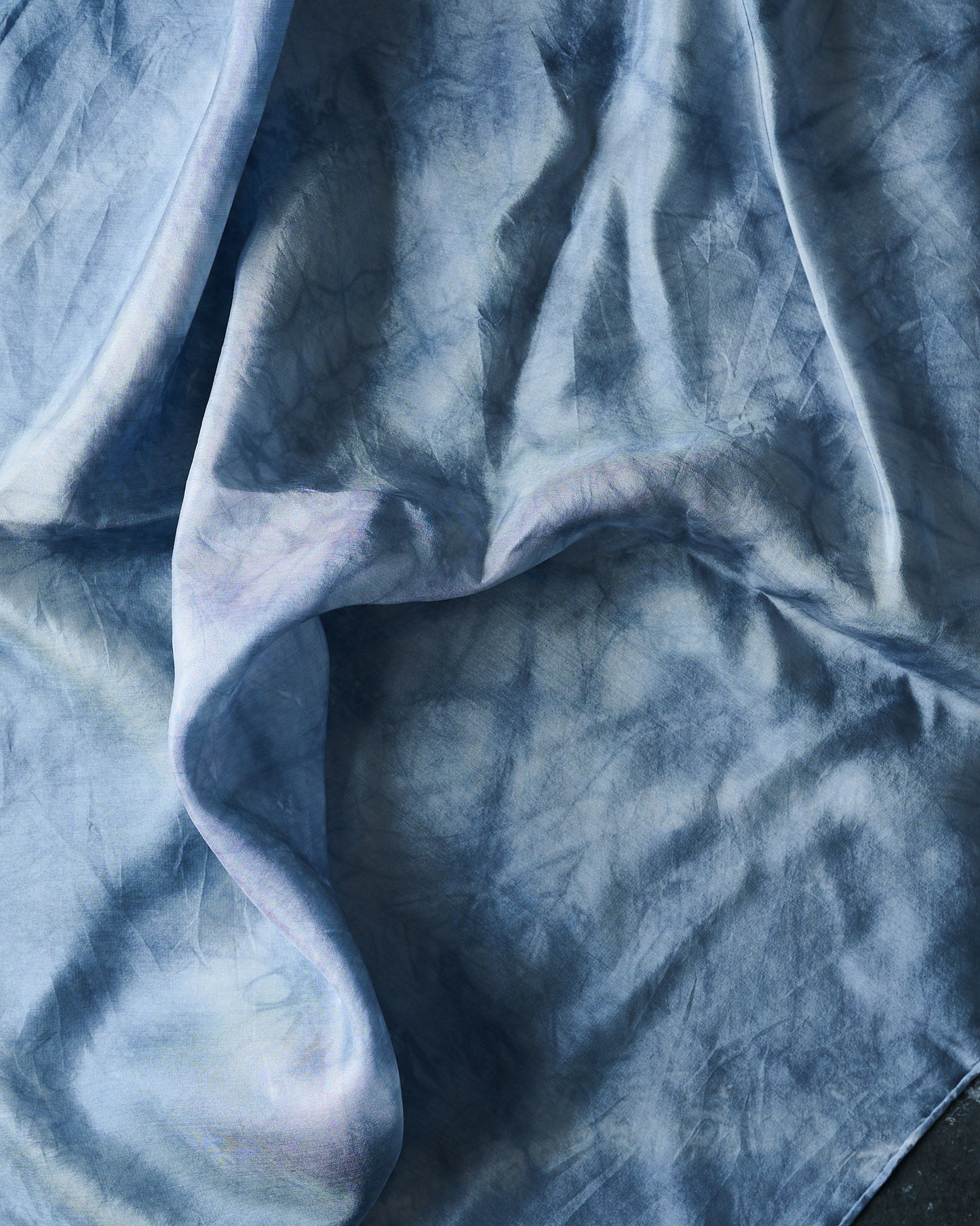 Heron Blue Silk Scarves