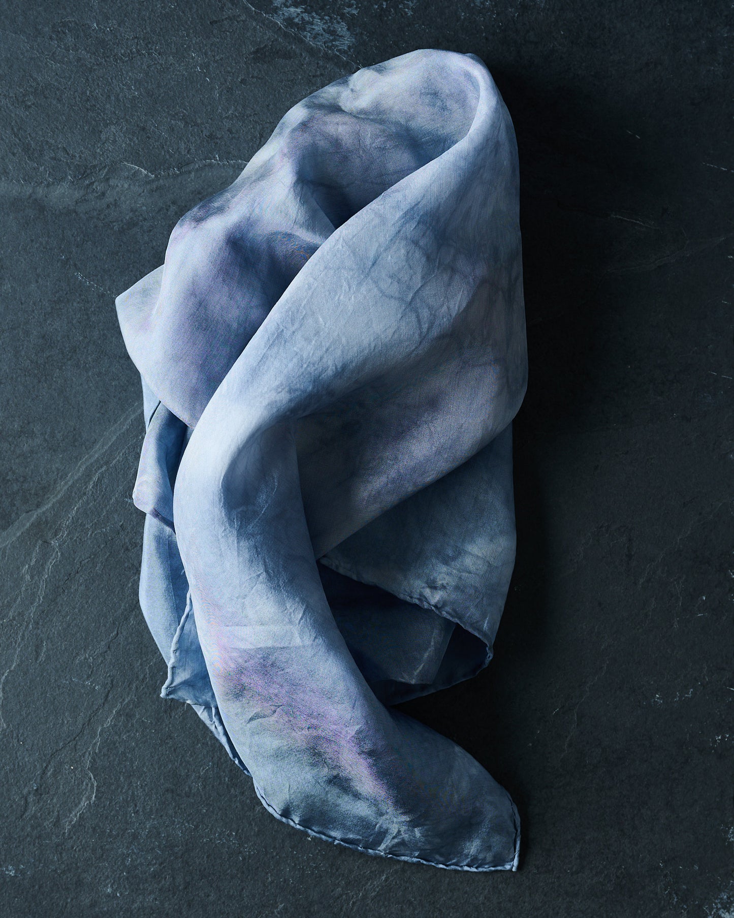 Heron Blue Silk Scarves