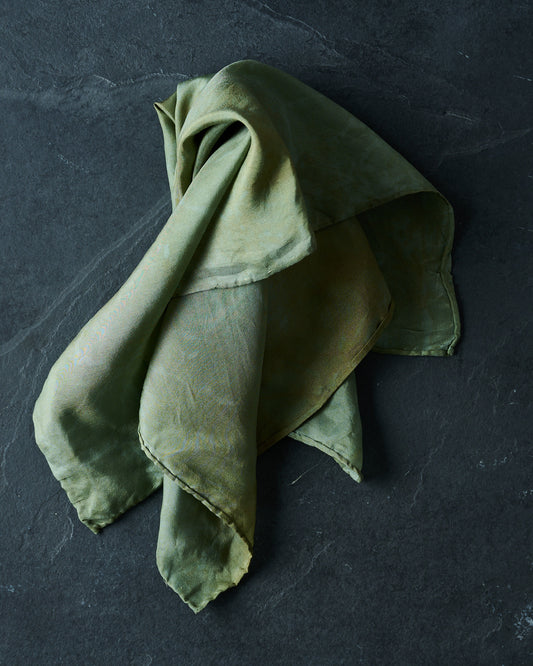 Garden Green Silk Scarves